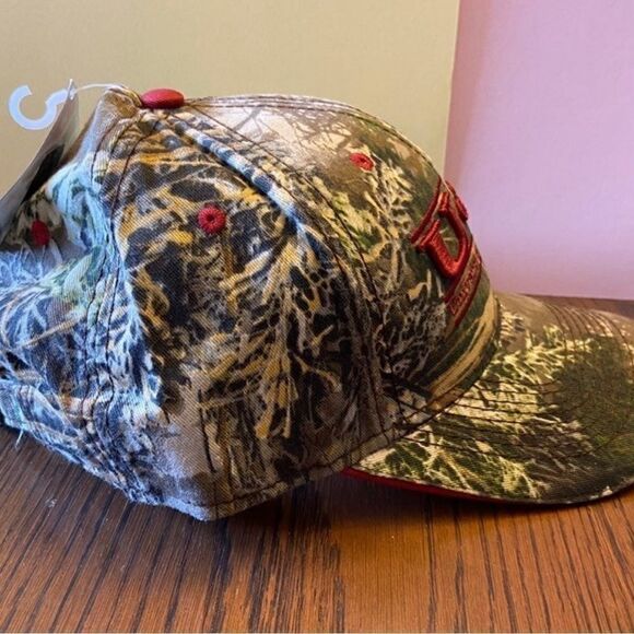 University Of Arkansas Razorbacks Baseball Hat Cap Bar The Game Camo NWT - Picture 4 of 6